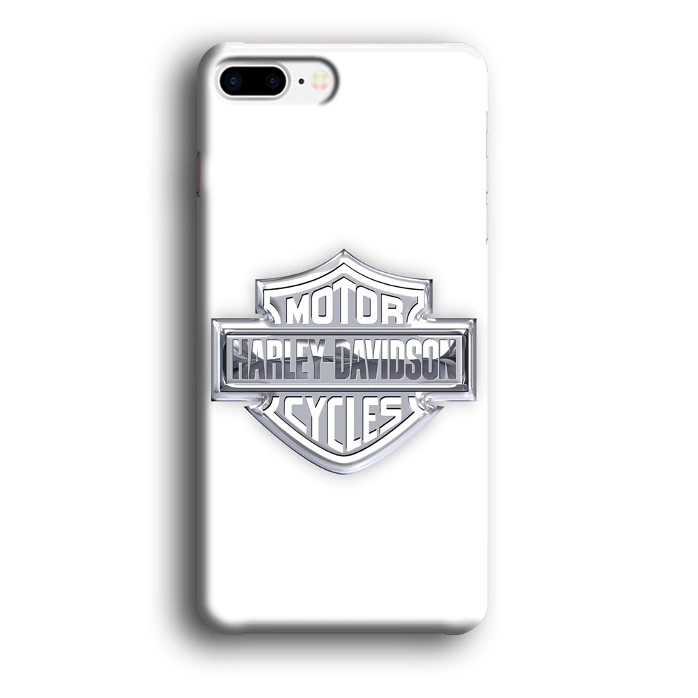 Harley Davidson Logo Silver iPhone 7 Plus Case