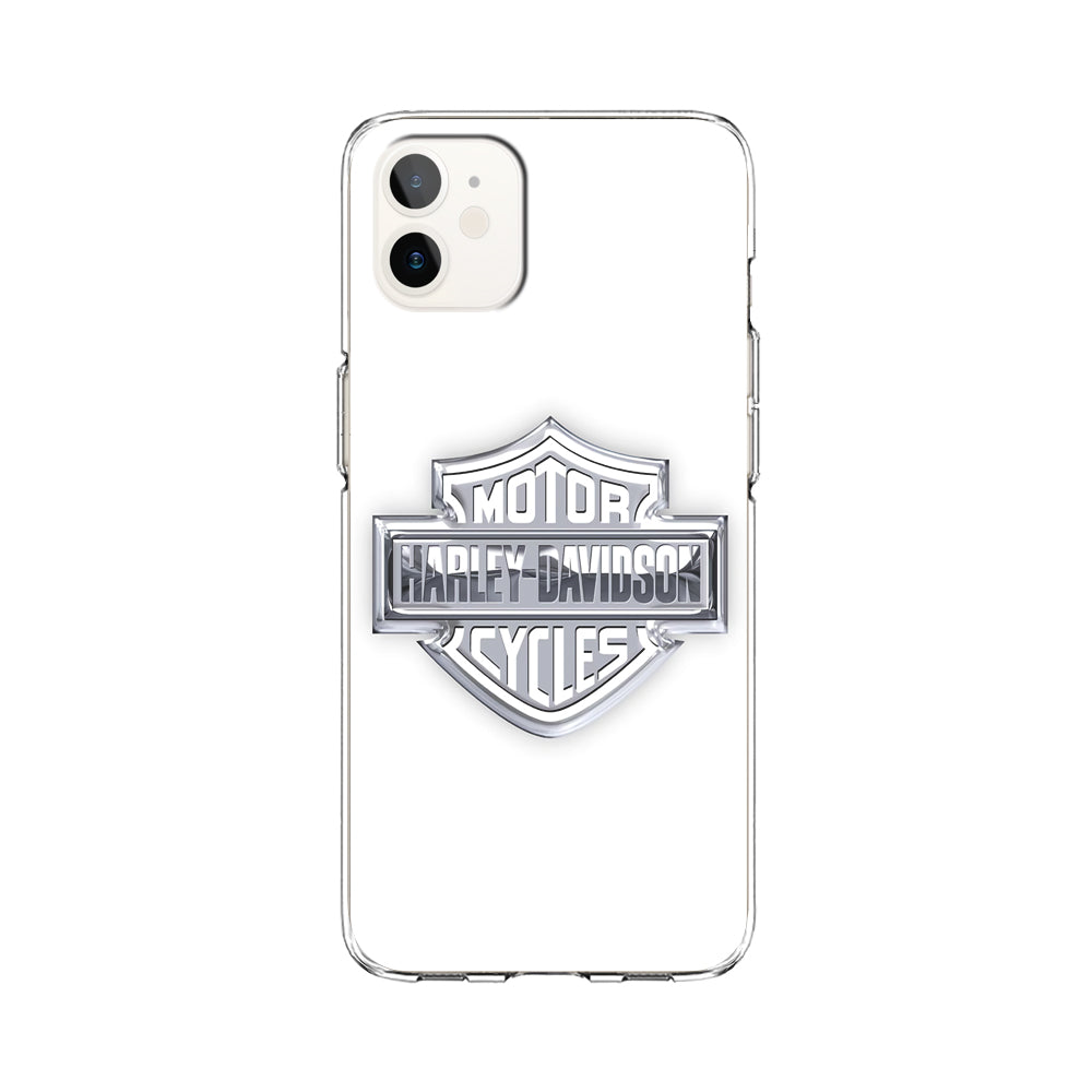 Harley Davidson Logo Silver iPhone 11 Case