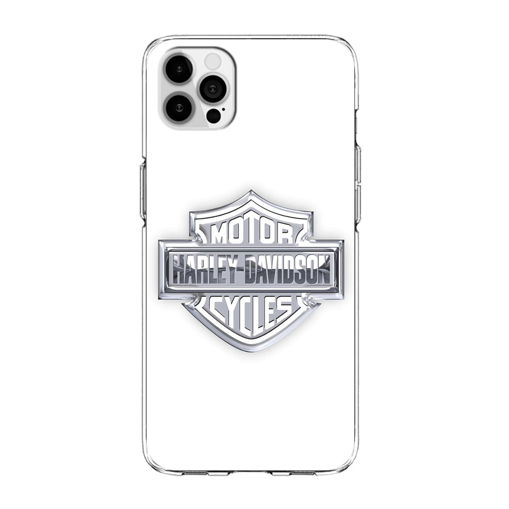 Harley Davidson Logo Silver iPhone 13 Pro Max Case