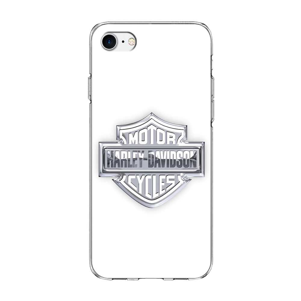 Harley Davidson Logo Silver iPhone SE 2020 Case