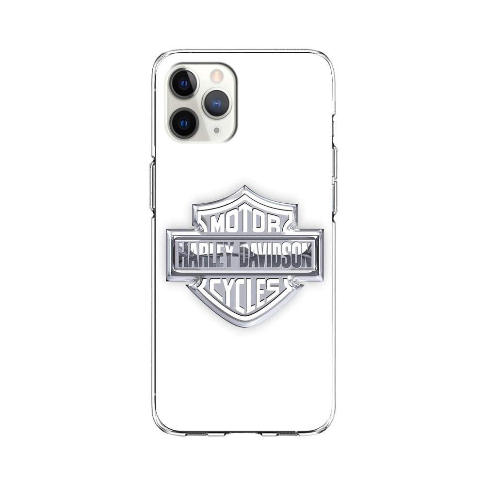 Harley Davidson Logo Silver iPhone 11 Pro Case