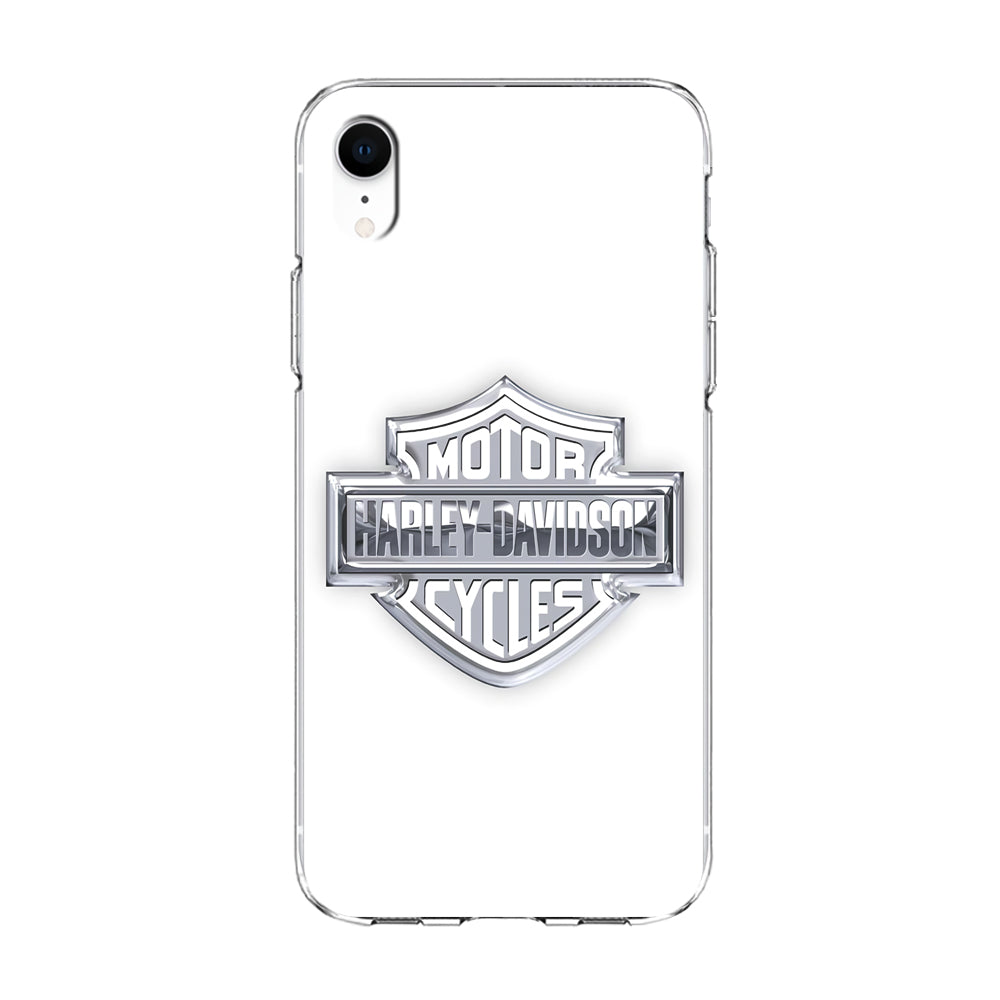 Harley Davidson Logo Silver iPhone XR Case