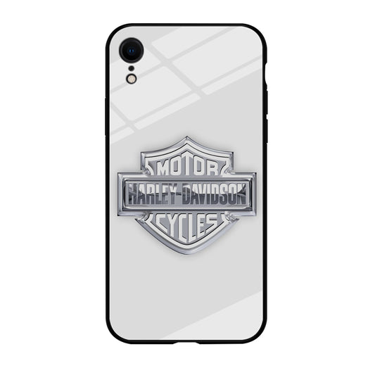 Harley Davidson Logo Silver iPhone XR Case