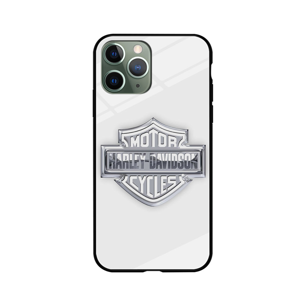 Harley Davidson Logo Silver iPhone 11 Pro Max Case