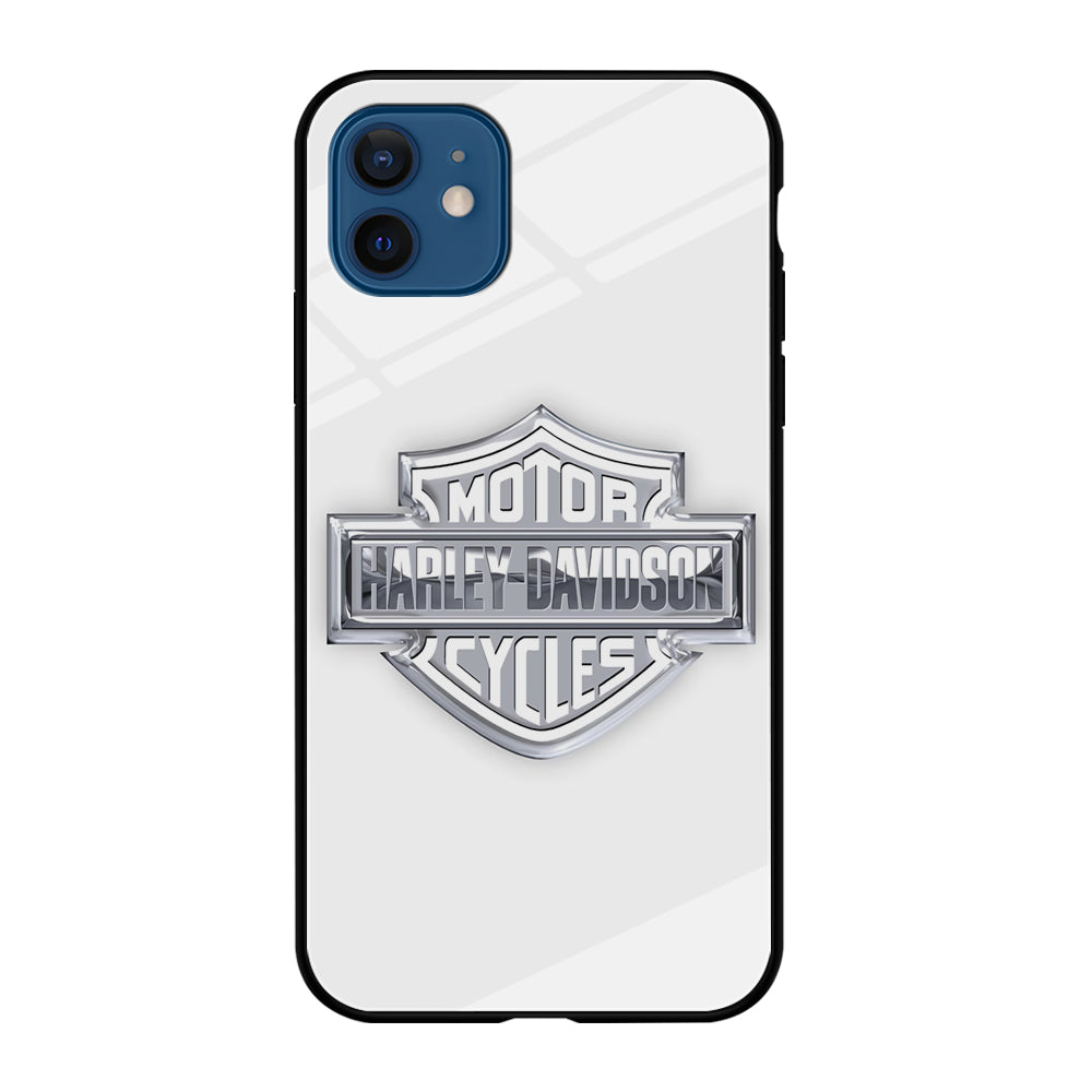 Harley Davidson Logo Silver iPhone 12 Mini Case