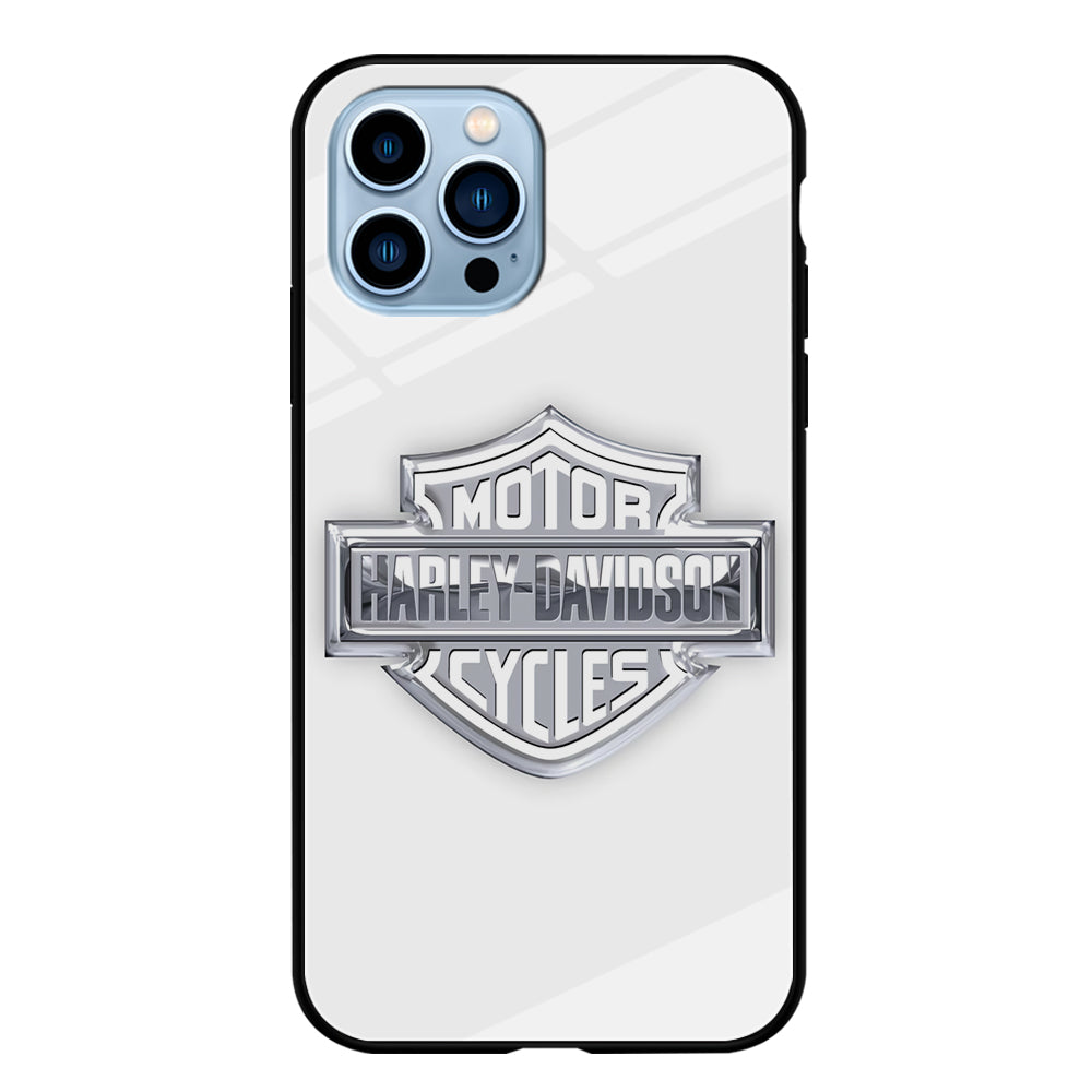 Harley Davidson Logo Silver iPhone 13 Pro Case