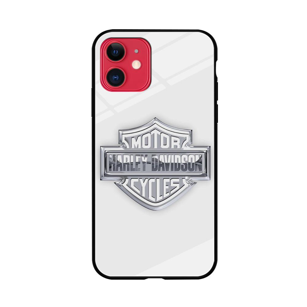 Harley Davidson Logo Silver iPhone 11 Case