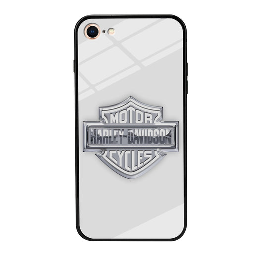 Harley Davidson Logo Silver iPhone SE 2020 Case