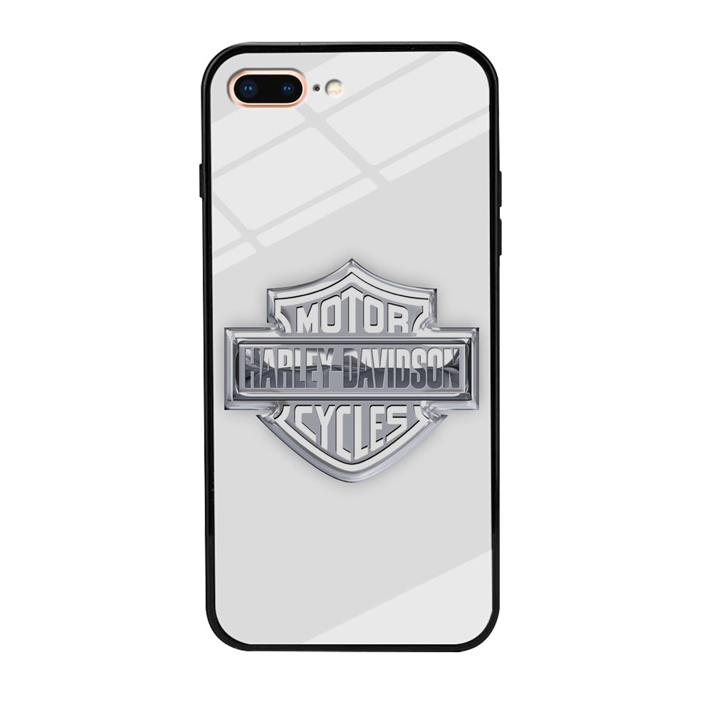 Harley Davidson Logo Silver iPhone 7 Plus Case