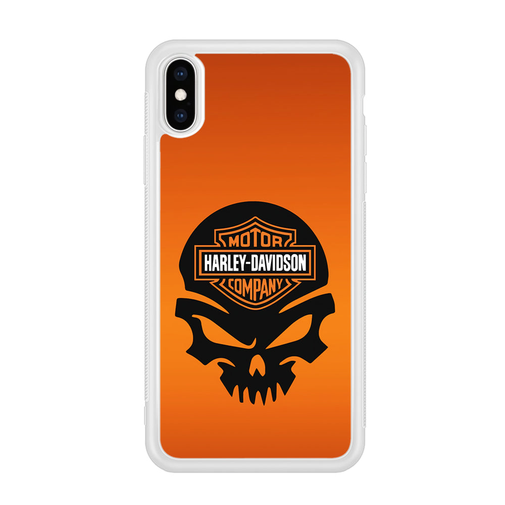 Harley Davidson Skull Logo iPhone X Case