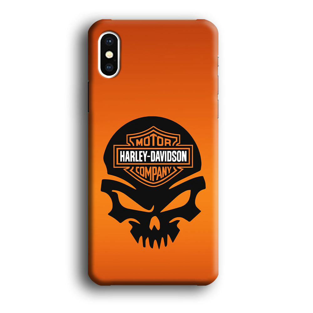 Harley Davidson Skull Logo iPhone X Case