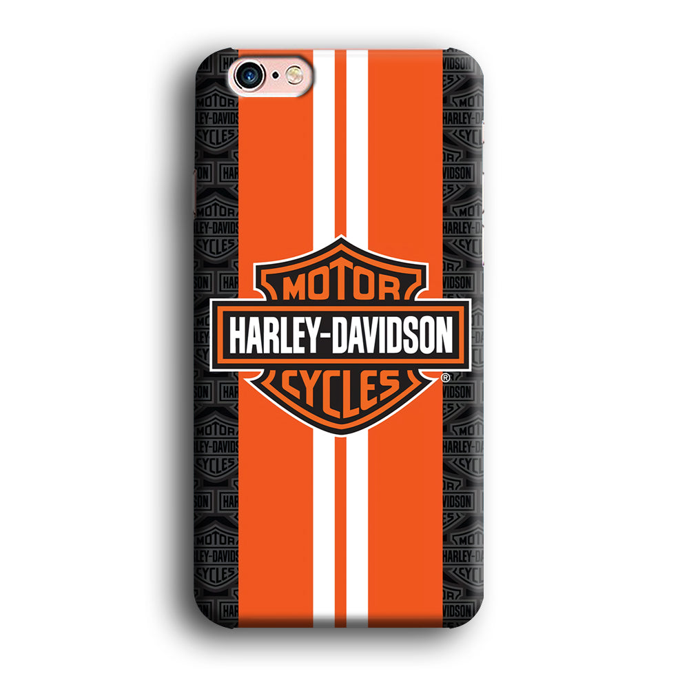 Harley Davidson White Striped Orange iPhone 6 | 6s Case