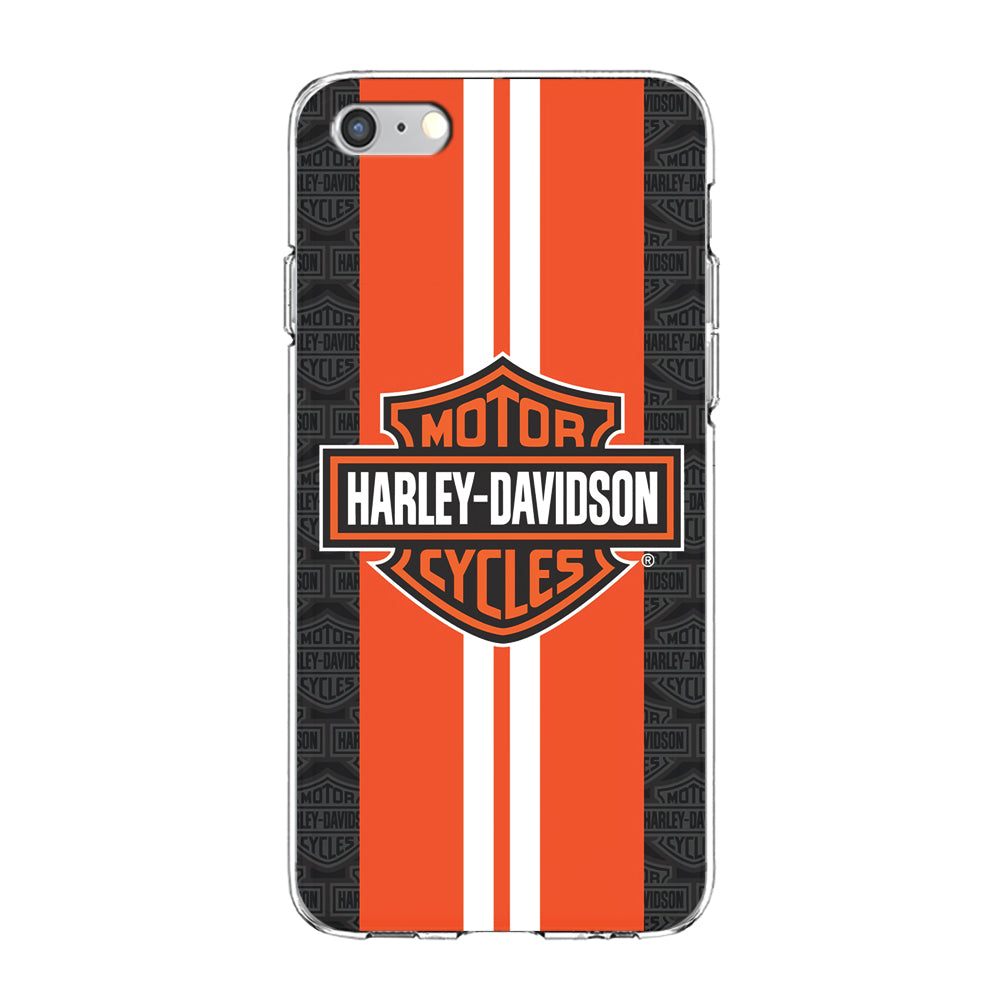 Harley Davidson White Striped Orange iPhone 6 | 6s Case