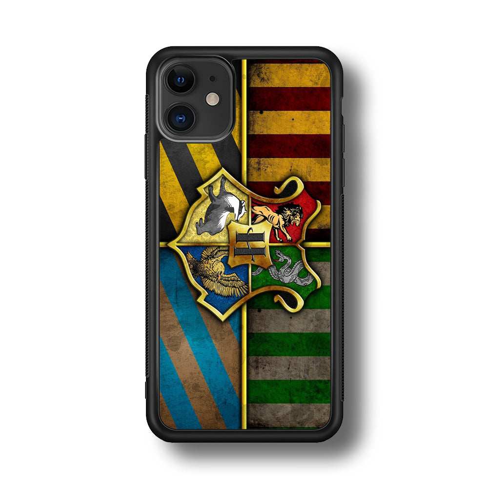 Harry Potter Hogwarts Symbol Flag iPhone 11 Case