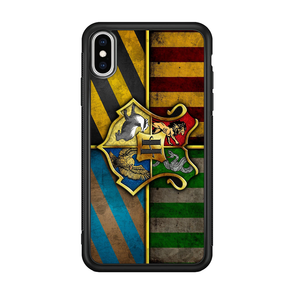 Harry Potter Hogwarts Symbol Flag iPhone Xs Max Case