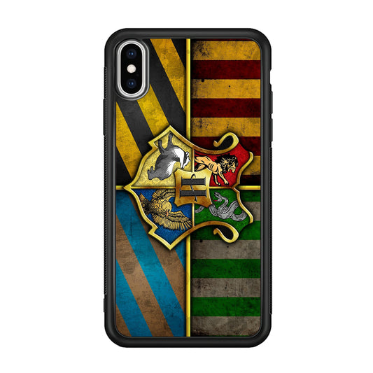 Harry Potter Hogwarts Symbol Flag iPhone Xs Case