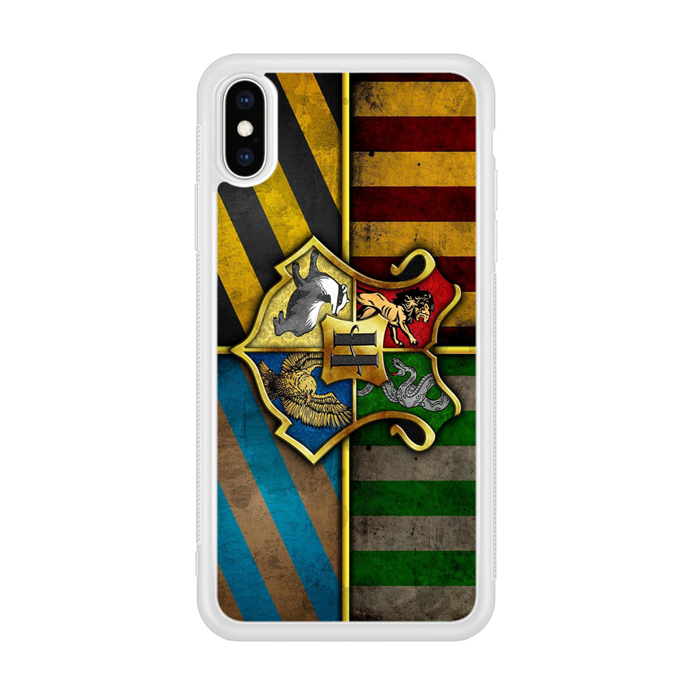 Harry Potter Hogwarts Symbol Flag iPhone Xs Case