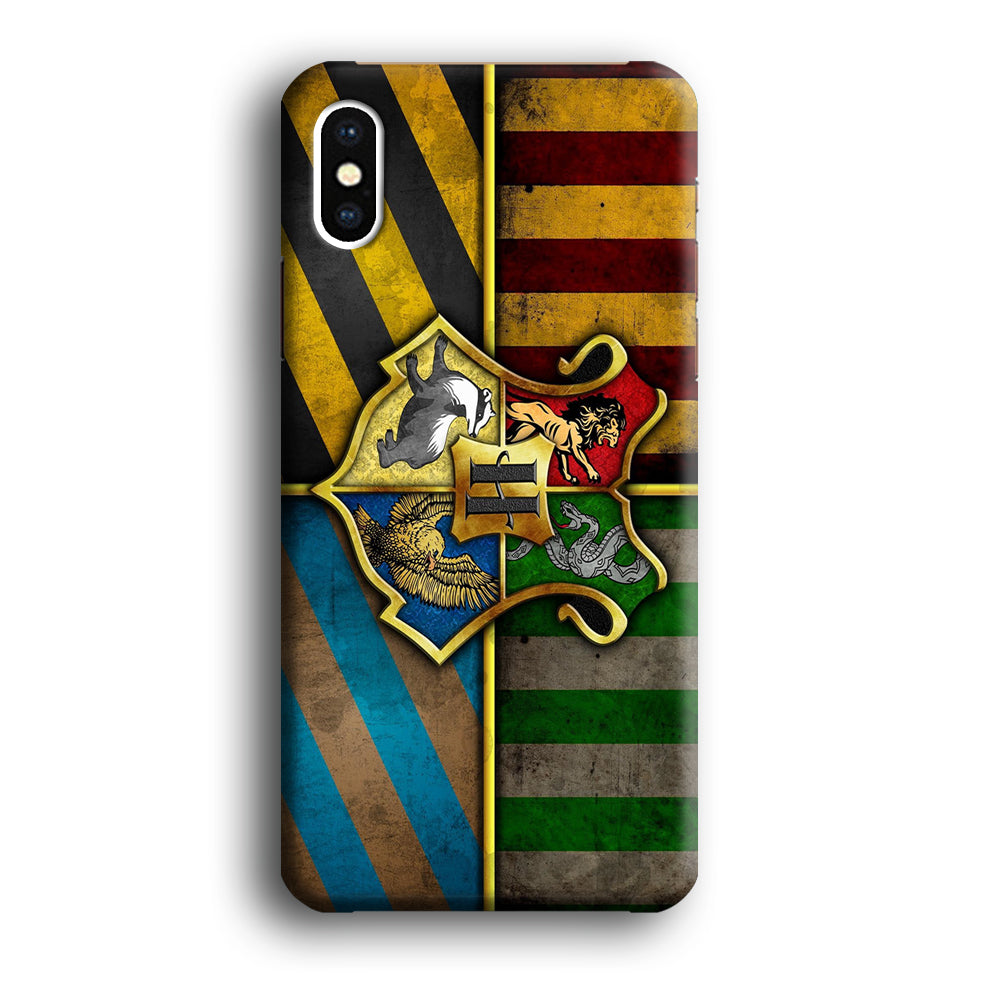 Harry Potter Hogwarts Symbol Flag iPhone Xs Case