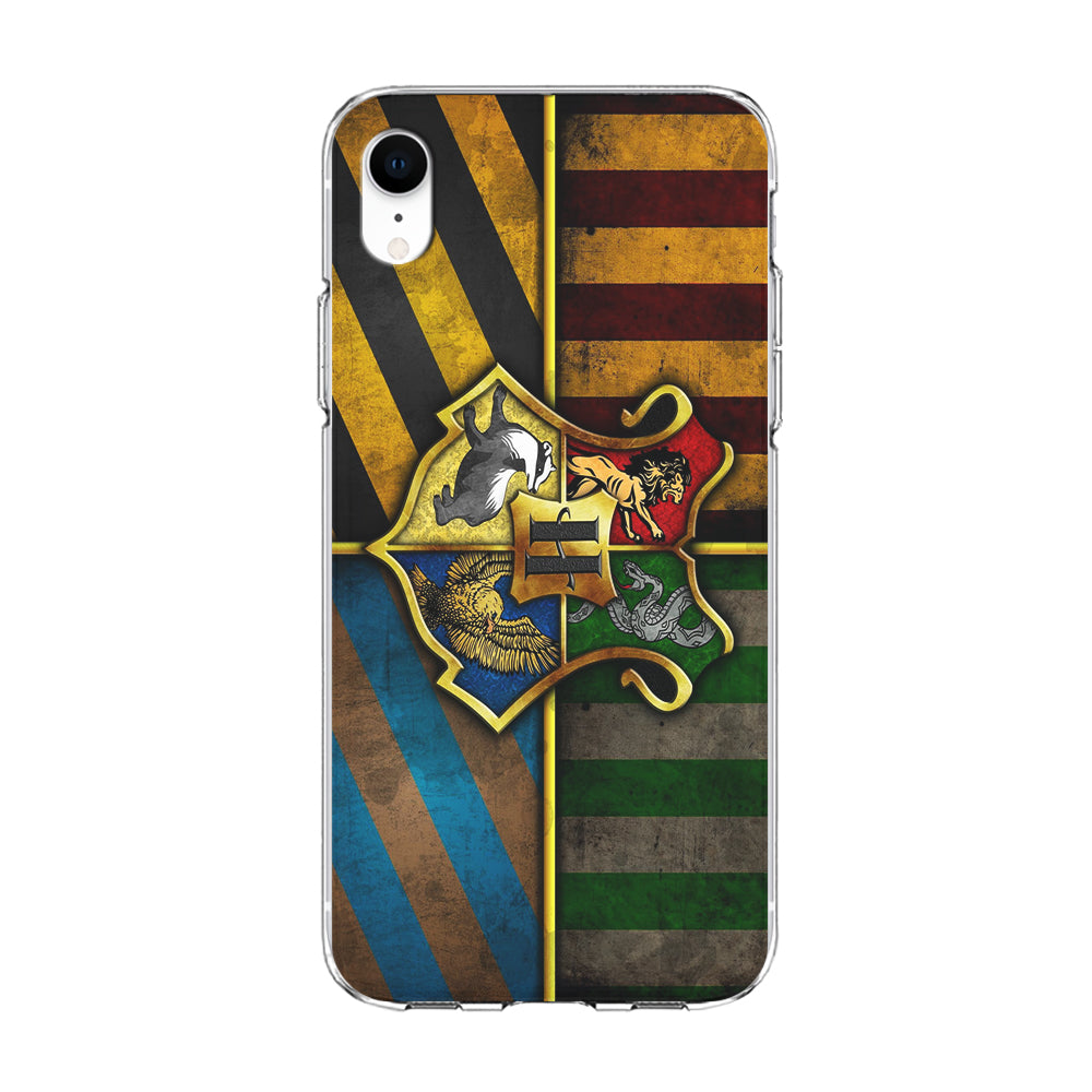 Harry Potter Hogwarts Symbol Flag iPhone XR Case