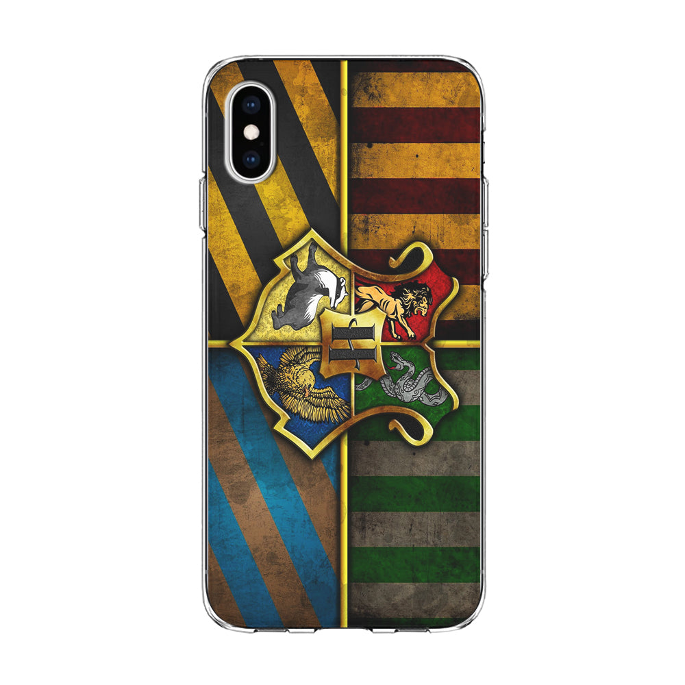 Harry Potter Hogwarts Symbol Flag iPhone Xs Max Case