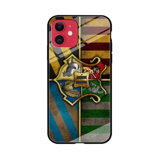 Harry Potter Hogwarts Symbol Flag iPhone 11 Case