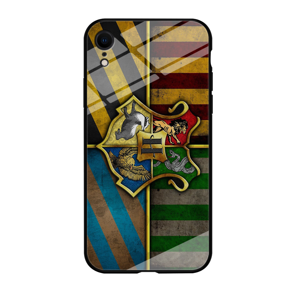 Harry Potter Hogwarts Symbol Flag iPhone XR Case