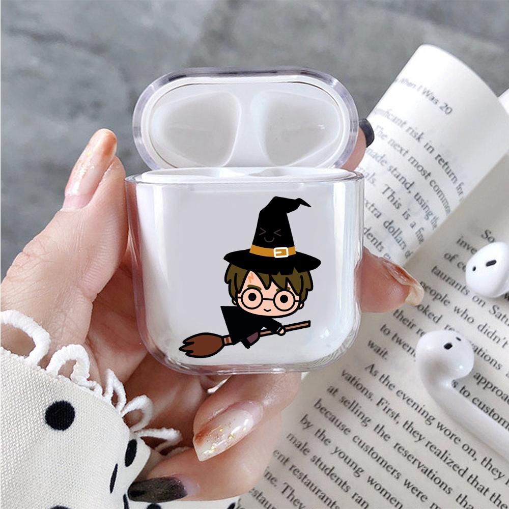 Harry Potter Cartoon Hard Plastic Protective Clear Case Cover For Apple Airpods
