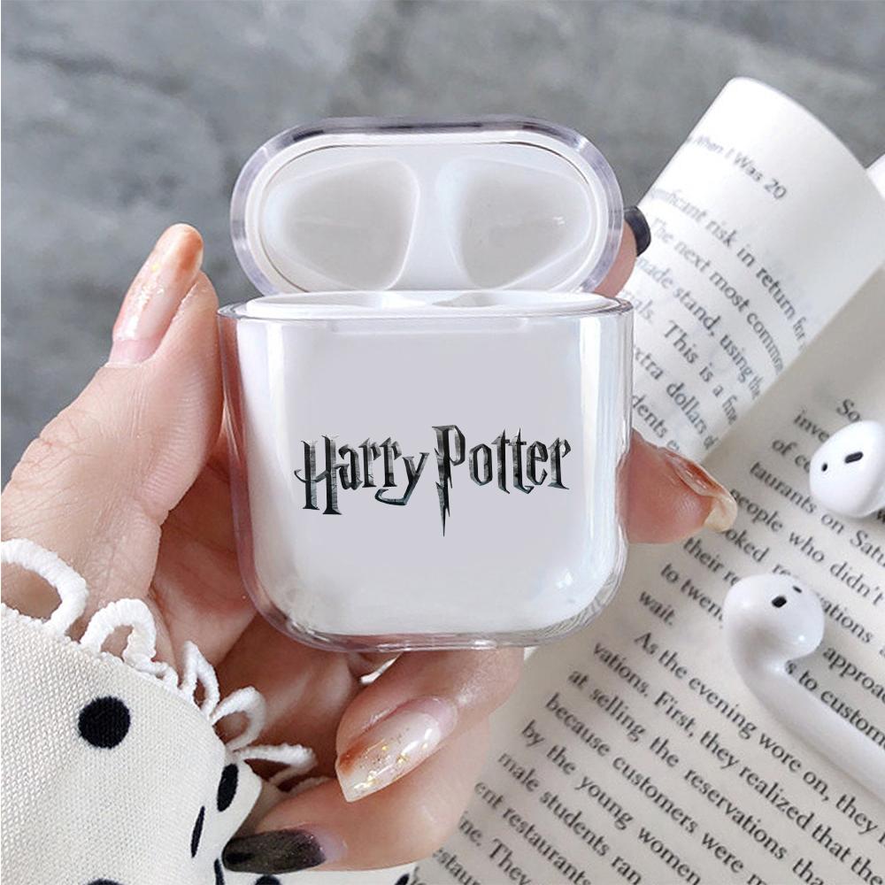 Harry Potter Logo Hard Plastic Protective Clear Case Cover For Apple Airpods