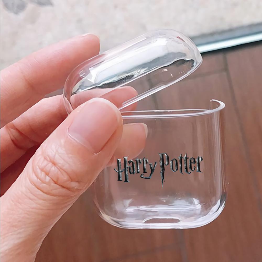 Harry Potter Logo Hard Plastic Protective Clear Case Cover For Apple Airpods