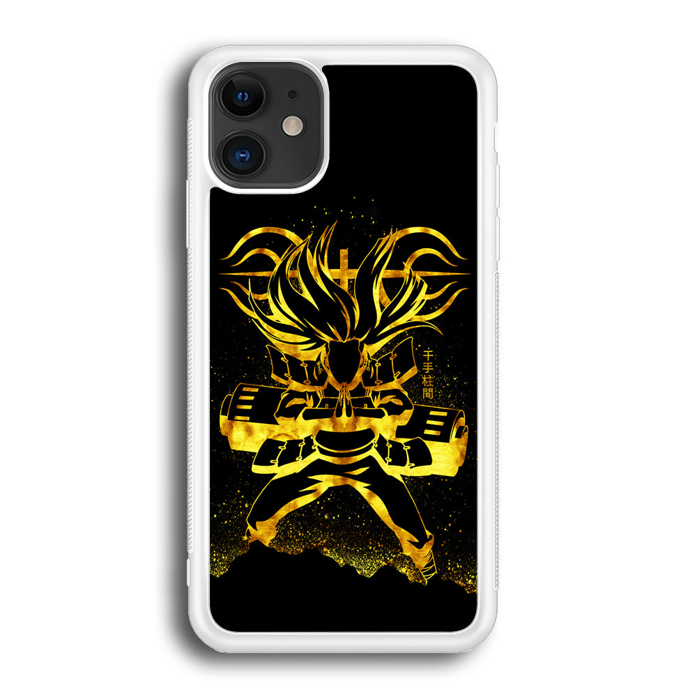 Hashirama Senju Gold iPhone 12 Case-Phone Case-Rubber White (2D Case)-Altracase