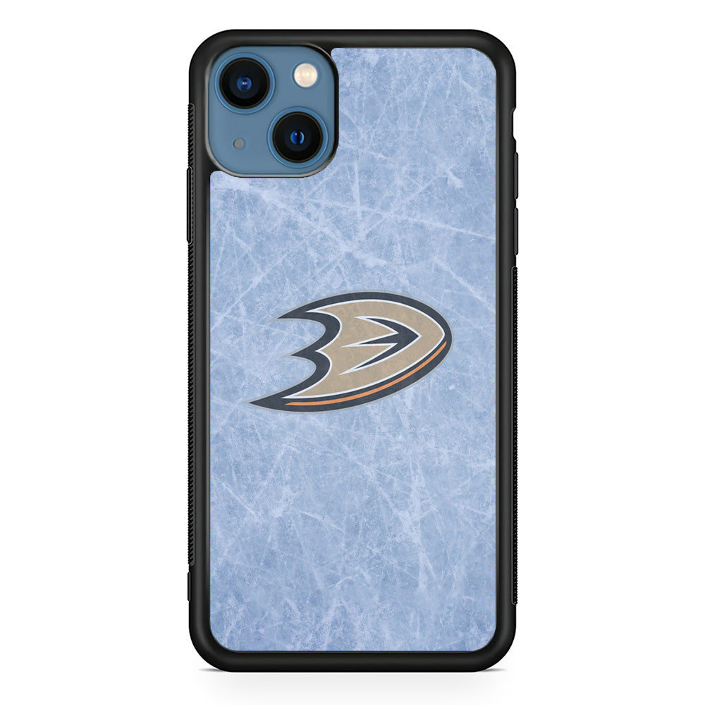 Hockey Anaheim Ducks NHL 001 iPhone 13 Case-Phone Case-Rubber Black (2D Case)-Altracase