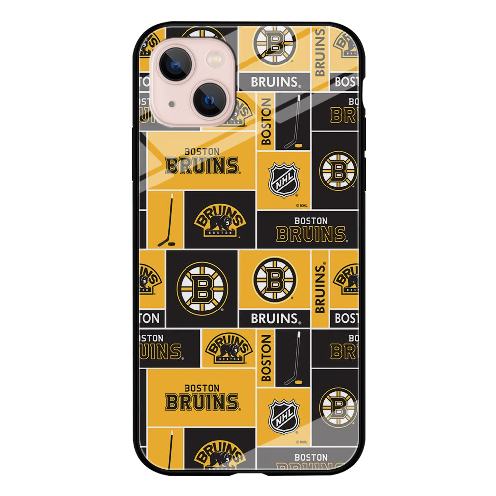 Hockey Boston Bruins NHL 001 iPhone 13 Case-Phone Case-Tempered Glass Case-Altracase