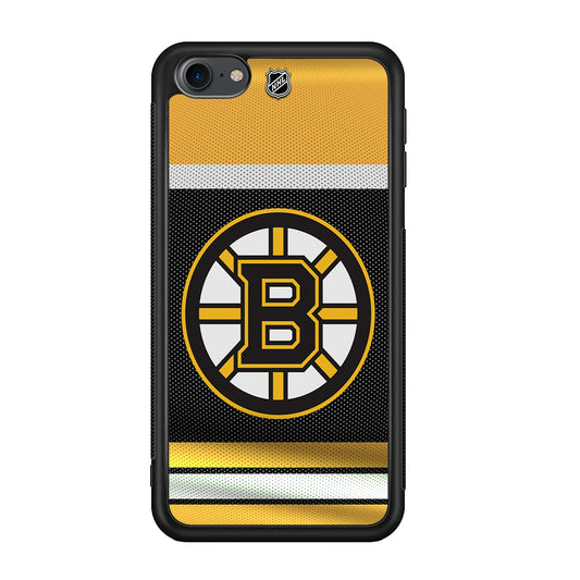 Hockey Boston Bruins NHL 002 iPod Touch 6 Case-Phone Case-Rubber White (2D Case)-Altracase