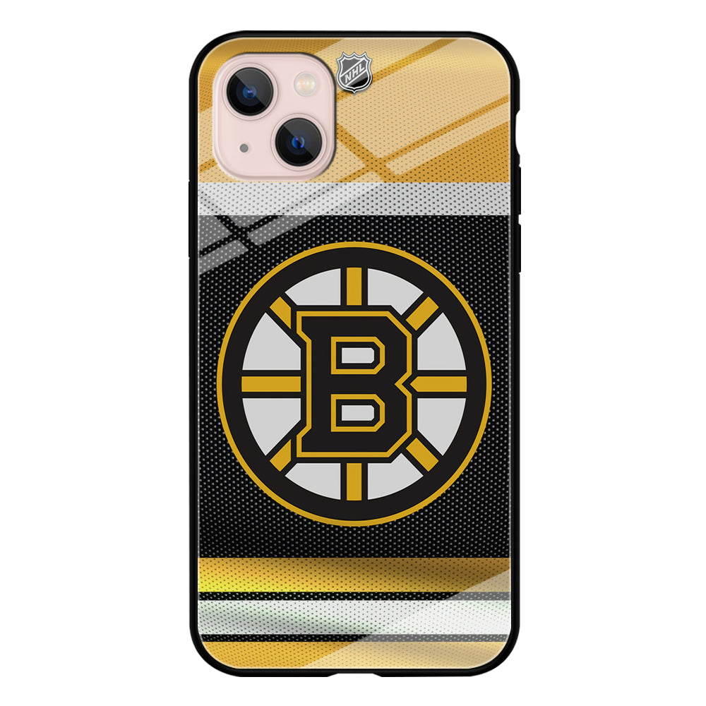 Hockey Boston Bruins NHL 002 iPhone 13 Case-Phone Case-Tempered Glass Case-Altracase