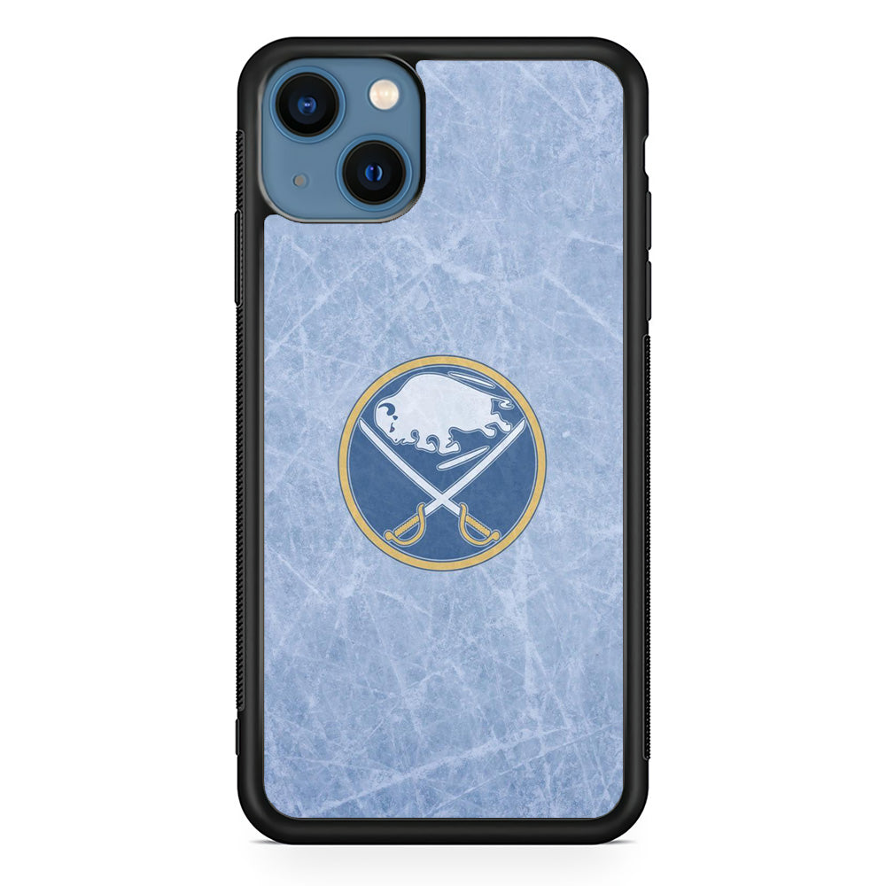 Hockey Buffalo Sabres NHL 002 iPhone 13 Case-Phone Case-Rubber Black (2D Case)-Altracase