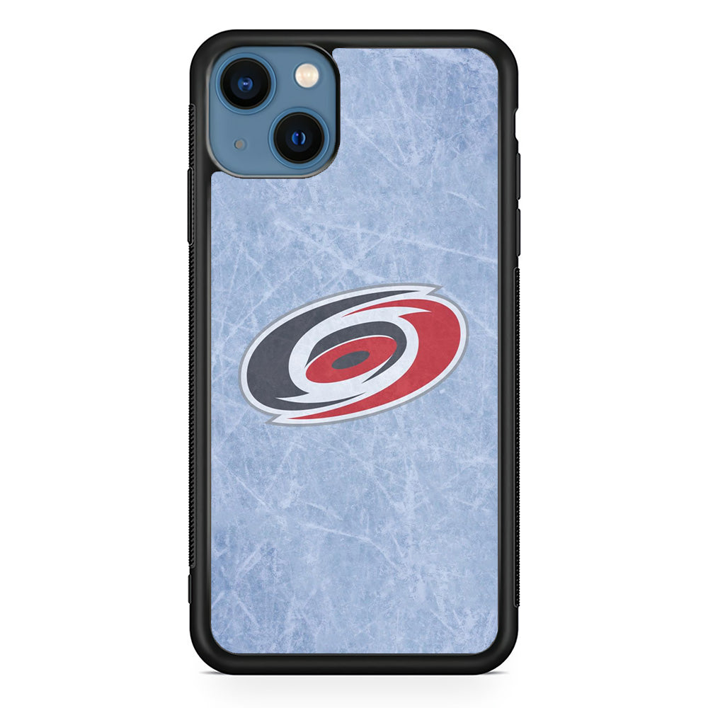 Hockey Carolina Hurricanes NHL 001 iPhone 13 Case-Phone Case-Rubber Black (2D Case)-Altracase