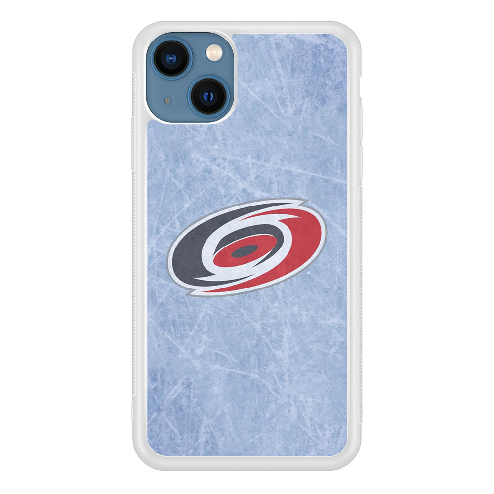 Hockey Carolina Hurricanes NHL 001 iPhone 13 Case-Phone Case-Rubber White (2D Case)-Altracase