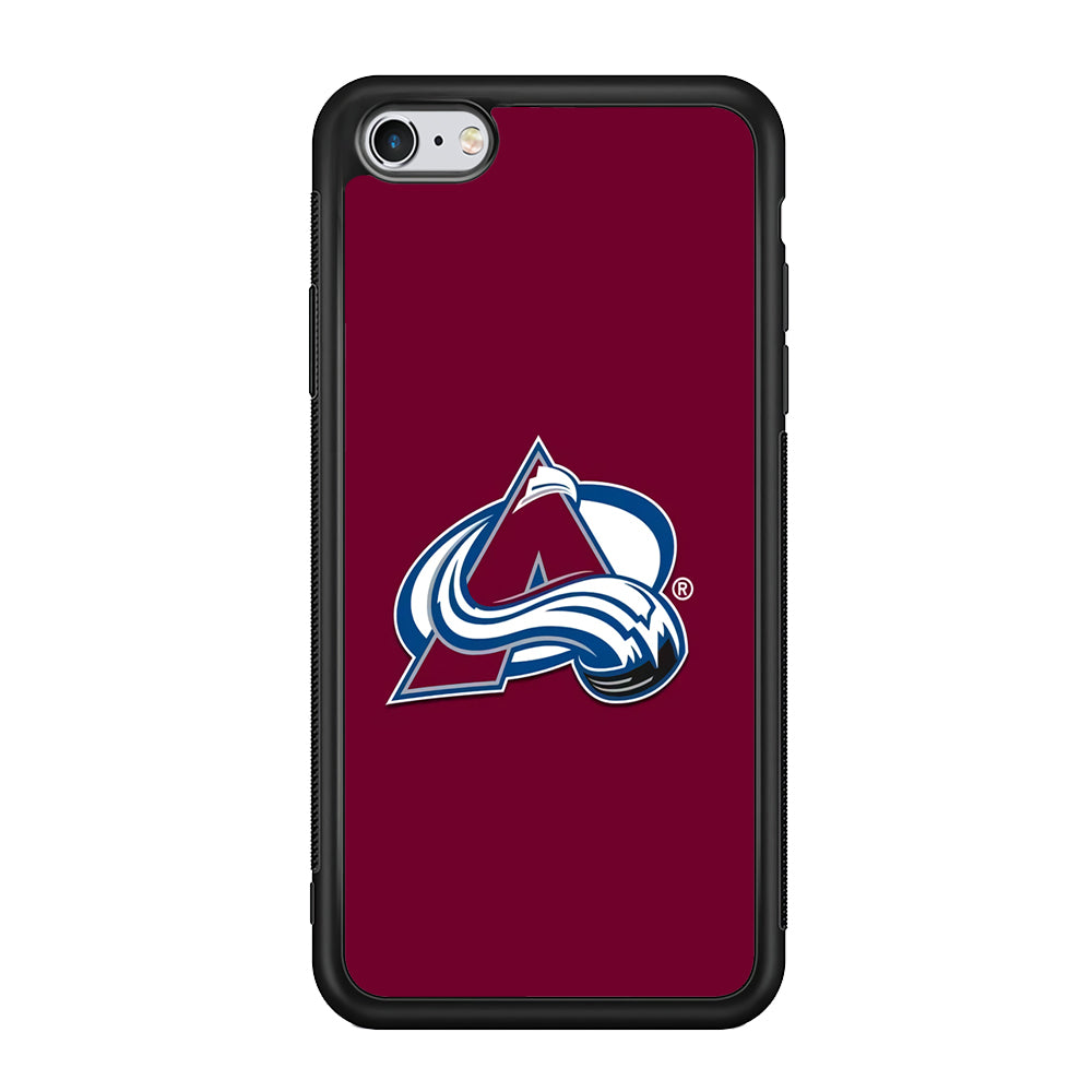 Hockey Colorado Avalanche NHL 001 iPhone 6 Plus | 6s Plus Case-Phone Case-Rubber Black (2D Case)-Altracase