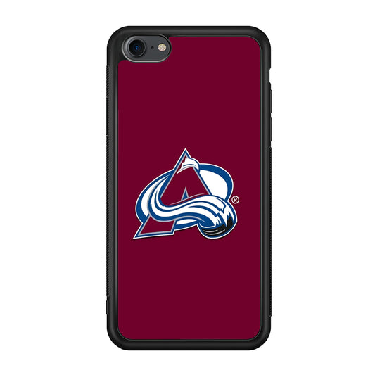 Hockey Colorado Avalanche NHL 001 iPhone 7 Case-Phone Case-Rubber Black (2D Case)-Altracase