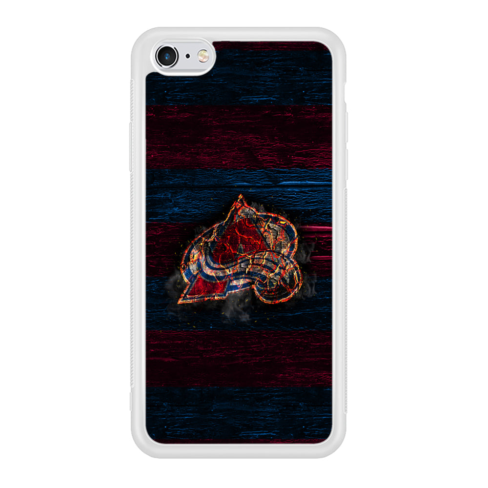 Hockey Colorado Avalanche NHL 002 iPhone 6 Plus | 6s Plus Case-Phone Case-Rubber White (2D Case)-Altracase
