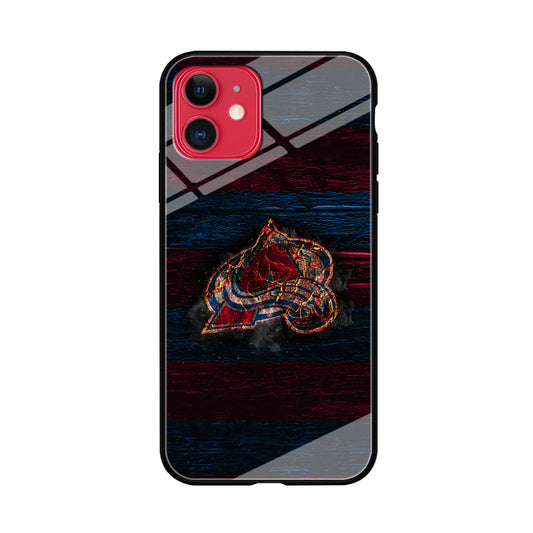 Hockey Colorado Avalanche NHL 002 iPhone 11 Case-Phone Case-Tempered Glass Case-Altracase