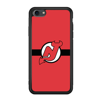 Hockey New Jersey Devils NHL 002 iPhone 7 Case-Phone Case-Rubber Black (2D Case)-Altracase