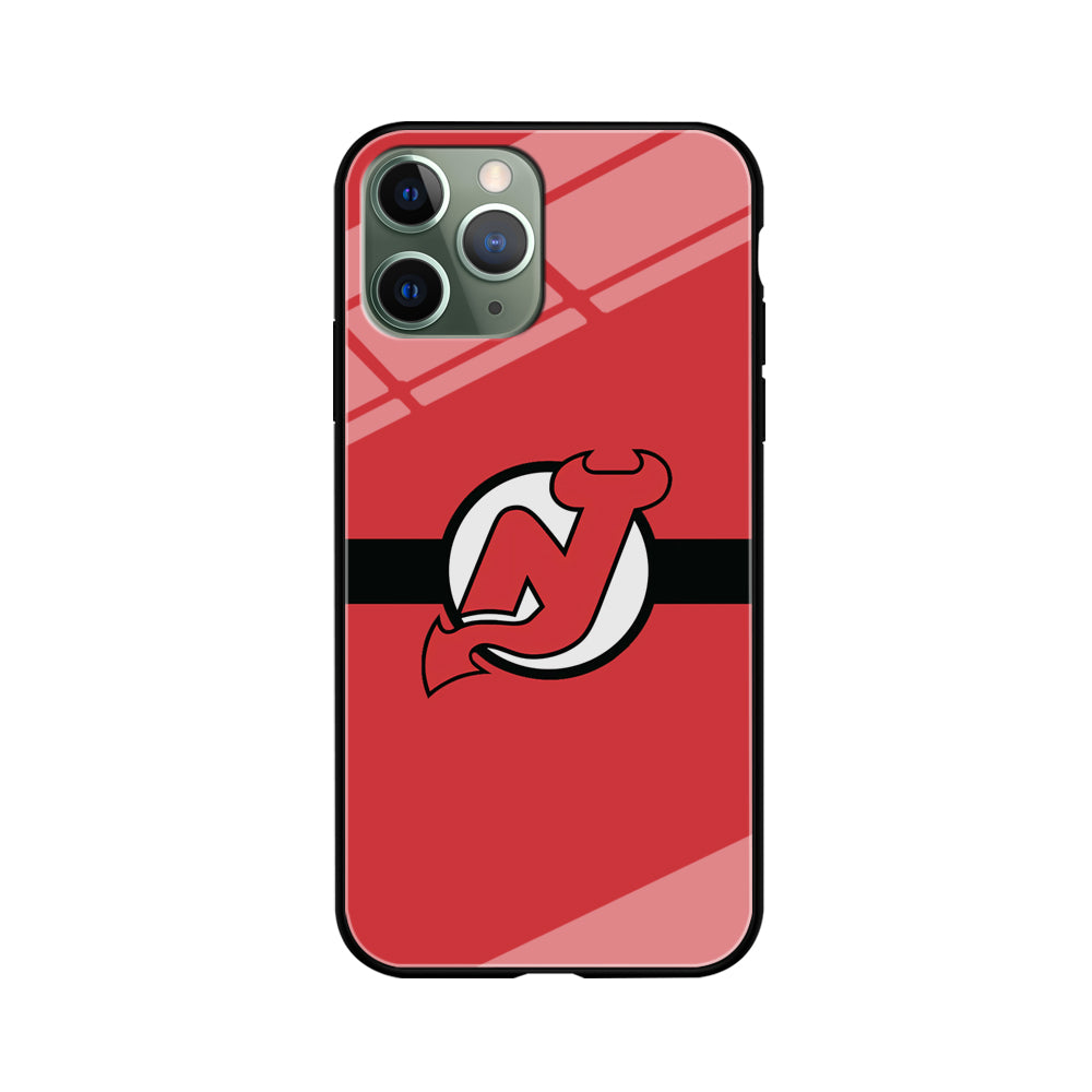 Hockey New Jersey Devils NHL 002 iPhone 11 Pro Case-Phone Case-Tempered Glass Case-Altracase