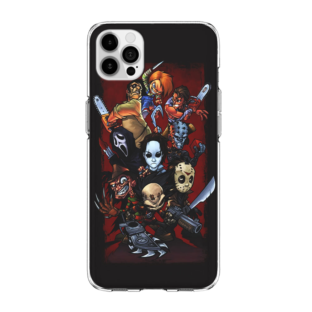 Horror Character Cartoon iPhone 15 Pro Case-Phone Case-Clear Soft Case-Altracase