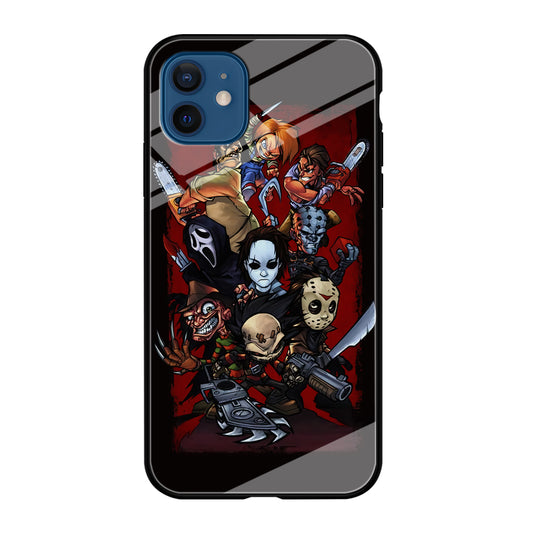 Horror Character Cartoon iPhone 12 Case-Phone Case-Tempered Glass Case-Altracase