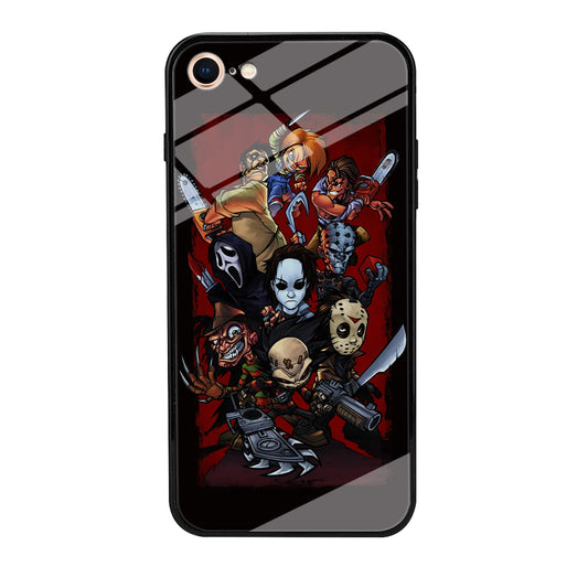 Horror Character Cartoon iPhone 8 Case-Phone Case-Tempered Glass Case-Altracase