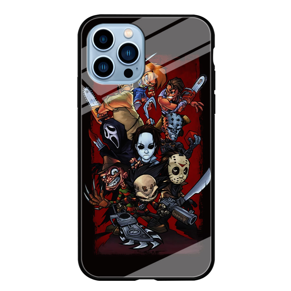 Horror Character Cartoon iPhone 13 Pro Case-Phone Case-Tempered Glass Case-Altracase