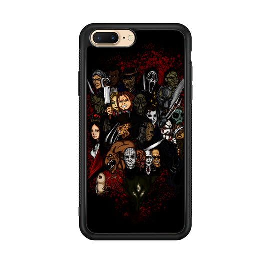 Horror Movie Character iPhone 8 Plus Case-Phone Case-Rubber Black (2D Case)-Altracase