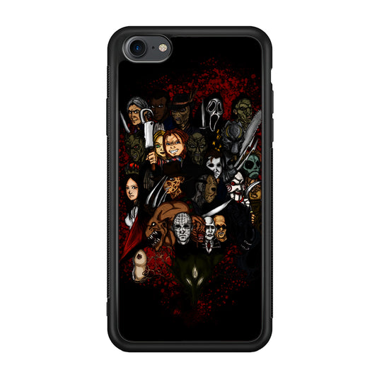 Horror Movie Character iPhone 7 Case-Phone Case-Rubber Black (2D Case)-Altracase