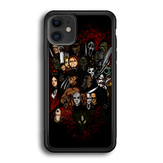 Horror Movie Character iPhone 12 Case-Phone Case-Rubber Black (2D Case)-Altracase